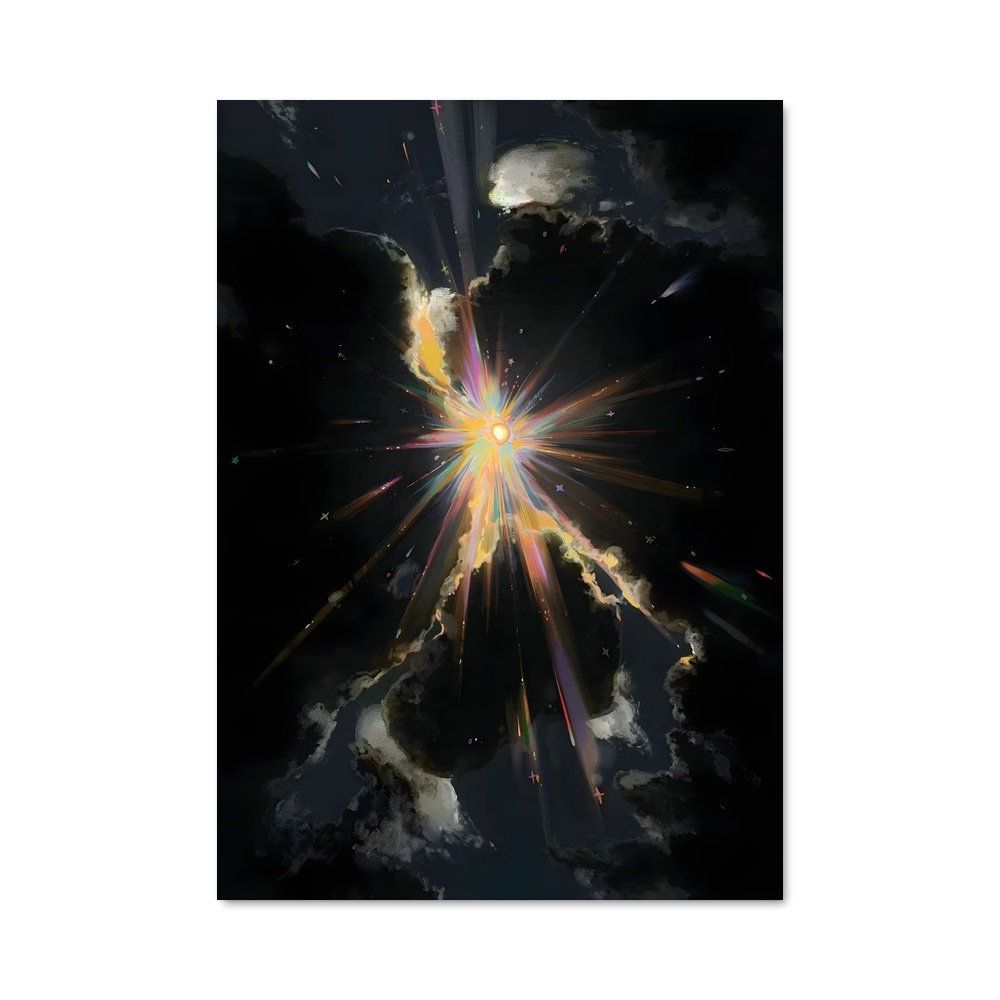 Poster Éclat Stellaire – affiche Art spatial